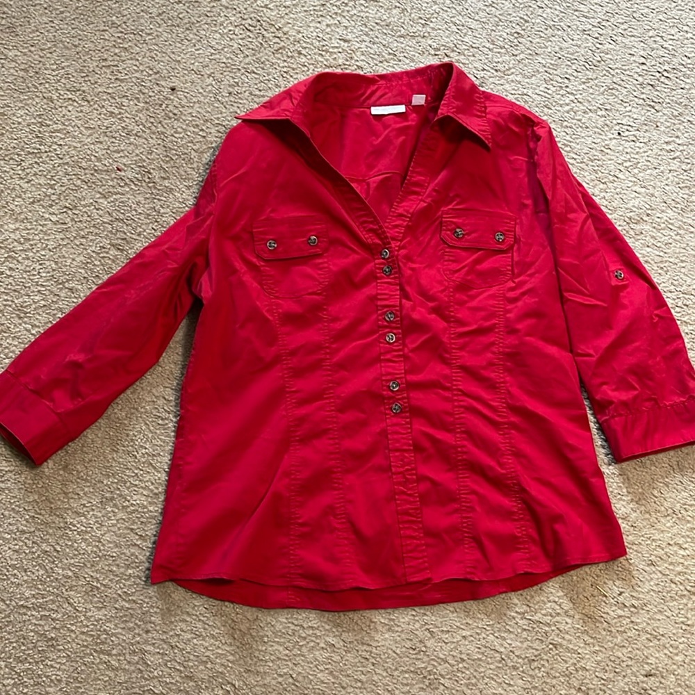 New York & Company Stretch Button up